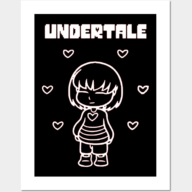 Frisk Undertale Wall Art by OtakuPapercraft